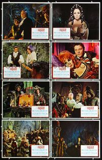 5h132 DOCTOR FAUSTUS 8 LCs '68 great close-up of Elizabeth Taylor, Richard Burton!