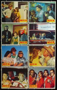 5h153 DRIVE-IN 8 LCs '76 Texas movie theater teen comedy, Glenn Morshower, Lisa Lemole!