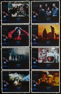 5h156 E.T. THE EXTRA TERRESTRIAL 8 LCs '82 Steven Spielberg classic, John Alvin border art!