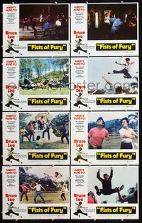 5h202 FISTS OF FURY 8 LCs '73 classic images of Bruce Lee in kung-fu fights!