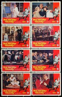 5h203 FITZWILLY 8 LCs '68 Dick Van Dyke, Barbara Feldon, wacky border art!