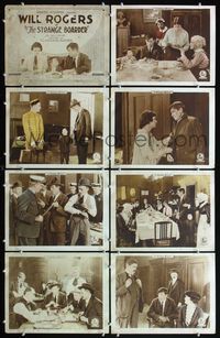 5h513 STRANGE BOARDER 8 LCs '20 Clarence G. Badger directed early silent w/Will Rogers!
