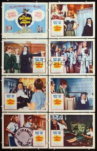 5h574 TROUBLE WITH ANGELS 8 LCs '66 rebellious teen Hayley Mills with nun Rosalind Russell!