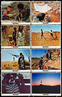 5h599 WALKABOUT 8 LCs '71 sexy Jenny Agutter, David Gulpilil, Nicolas Roeg Australian classic!