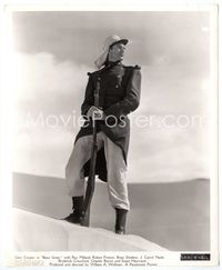 5j054 BEAU GESTE 8x10 still '39 great full-length posing Legionnaire Gary Cooper standing on dune!