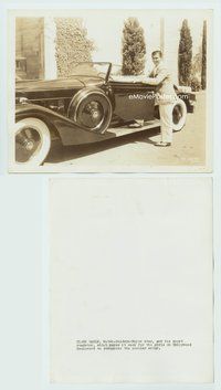 5j105 CLARK GABLE 8x10 still '30s his roadster makes the girls on Hollywood Blvd recognize him!