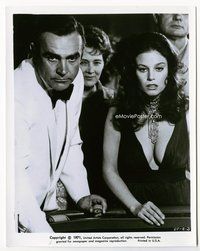 5j137 DIAMONDS ARE FOREVER 8x10 still '71 Sean Connery as James Bond gambling with sexy Lana Wood!