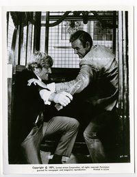 5j139 DIAMONDS ARE FOREVER 8x10.25 still '71 Sean Connery as James Bond fights w/man in elevator!