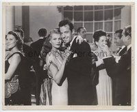 5j181 GILDA 8x10 still '46 sexy Rita Hayworth doesn't look happy dancing with smiling guy!