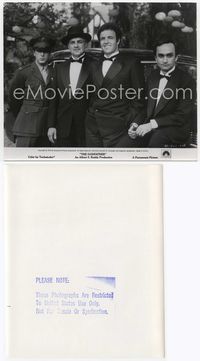 5j197 GODFATHER 8x9.75 still '72 posed portrait of Marlon Brando, Al Pacino, James Caan & Cazale!