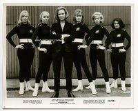 5j219 GOLDFINGER 8x10 still '64 great posed shot of Honor Blackman & her five sexy thugs!