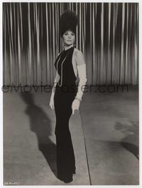 5j243 GYPSY 7.25x9.5 still '62 full-length Natalie Wood in sexy black dress in pearls & wild hat!