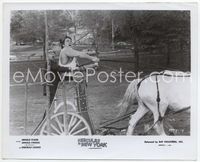 5j267 HERCULES IN NEW YORK 8x10 still '70 great c/u of Arnold Schwarzenegger with Stang in chariot!