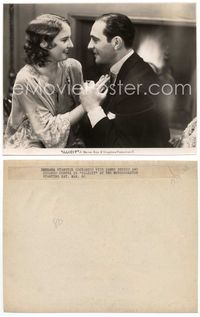 5j282 ILLICIT 7.5x9.75 still '31 great smiling romantic image of Barbara Stanwyck & Ricardo Cortez!
