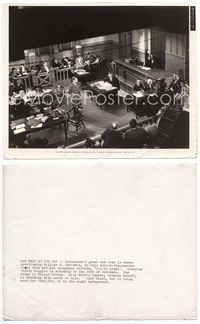 5j283 I'M NO ANGEL candid 8x10 still '33 cool overhead shot of Mae West as lawyer in courtroom!