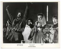 5j355 LION IN WINTER 8x10 still '68 Peter O'Toole lifts arms in air by Katharine Hepburn!