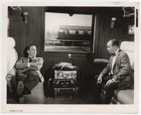 5j367 MAN WHO UNDERSTOOD WOMEN 8x10 still '59 Henry Fonda & Myron McCormick riding on train!