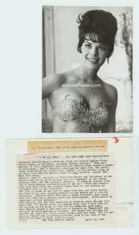 5j418 NATALIE WOOD 6.75x9.5 still '62 says 'I am all woman' and proves it with barely-there outfit!