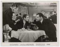 5j481 RIDE THE HIGH IRON 8x10.25 still '57 Raymond Burr confers with Don Taylor smoking at table!