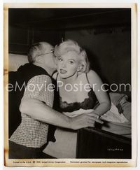 5j544 SOME LIKE IT HOT 8x10 still '59 sexy Marilyn Monroe in upper berth nuzzled by Billy Wilder!