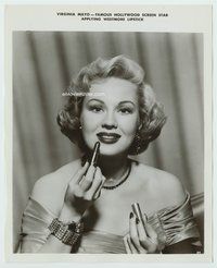 5j611 VIRGINIA MAYO 8x10 still '40s sexy famous Hollywood star hawking Westmore lipstick!