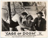 5j583 TERROR FROM THE YEAR 5,000 English FOH LC '58 Cage of Doom, man in bathing suit & 2 more!