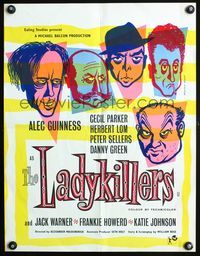 5k396 LADYKILLERS English half crown '55 Mount art of guiding genius Alec Guinness, gangsters!
