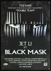 5k238 BLACK MASK advance German '96 close-up of Jet Li in mask, science fiction kung fu!