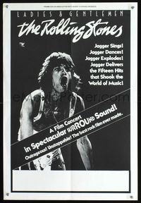 5k060 LADIES & GENTLEMEN THE ROLLING STONES New Zealand '73 great image of Mick Jagger!