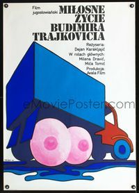 5k666 BELOVED LOVE Polish 26.25x37.25 '78 Dejan Karaklajic's Ljubavni zivot Budimira Trajkovica!