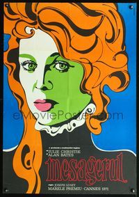 5k002 GO BETWEEN Romanian '71 directed by Joseph Losey, great Manescu art of Julie Christie!