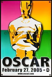 5m054 77th ANNUAL ACADEMY AWARDS advance 1sh '05 Brett Davidson artwork of the Oscar!
