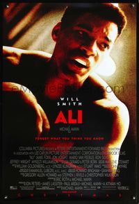 5m073 ALI advance 1sh '01 Will Smith as heavyweight champion boxer Muhammad Ali, Michael Mann