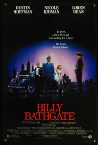 5m153 BILLY BATHGATE DS 1sh '91 cool art of 30's gangster Dustin Hoffman, Nicole Kidman!