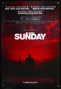 5m169 BLOODY SUNDAY advance 1sh '02 Paul Greengrass directed, creepy image!
