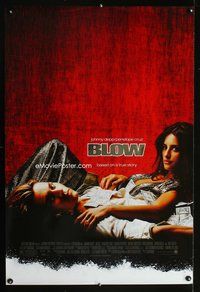 5m170 BLOW foil title 1sh '01 Johnny Depp, Penelope Cruz, cocaine biography!