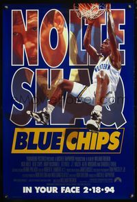 5m171 BLUE CHIPS advance 1sh '94 basketball, Nick Nolte, Ed O'Neal & Shaquille O'Neal!