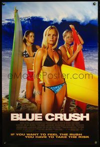 5m172 BLUE CRUSH 1sh '02 John Stockwell, sexy Kate Bosworth in bikini, surfing girls!
