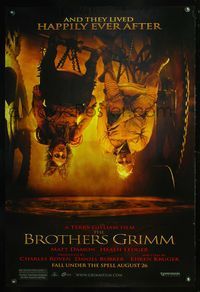 5m198 BROTHERS GRIMM teaser DS 1sh '05 Matt Damon, Heath Ledger, happily ever after!