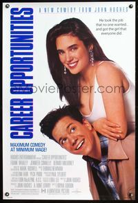 5m217 CAREER OPPORTUNITIES 1sh '91 Bryan Gordon directed, Frank Whaley & sexy Jennifer Connely!