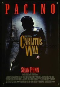 5m218 CARLITO'S WAY DS 1sh '93 Al Pacino, Sean Penn, Brian De Palma directed!