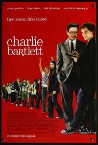 5m235 CHARLIE BARTLETT DS advance 1sh '07 Anton Yelchin, Robert Downey Jr., first come, first cured!