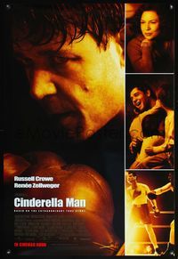 5m245 CINDERELLA MAN DS advance 1sh '05 Ron Howard directed, Russell Crowe, Renee Zellweger, boxing!