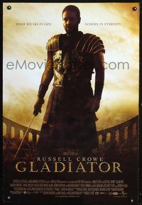 5m419 GLADIATOR DS int'l 1sh '00 Russell Crowe, Ridley Scott, what we do in life echoes in eternity!