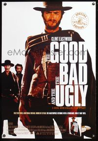 5m440 GOOD, THE BAD & THE UGLY video advance 1sh R04 Clint Eastwood, Lee Van Cleef, Sergio Leone