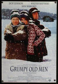 5m458 GRUMPY OLD MEN 1sh '93 Ann-Margret comes between Walter Matthau & Jack Lemmon!