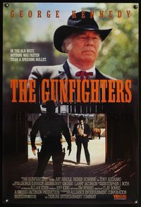 5m459 GUNFIGHTERS video 1sh '87 George Kennedy, nothing was faster than a speeding bullet!