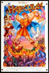 5m479 HERCULES DS 1sh '97 Walt Disney Ancient Greece fantasy cartoon!