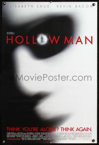 5m484 HOLLOW MAN DS int'l 1sh '00 Paul Verhoeven, Kevin Bacon, think you're alone, think again!