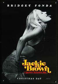 5m521 JACKIE BROWN teaser 1sh '98 directed by Quentin Tarantino, sexy Bridget Fonda!